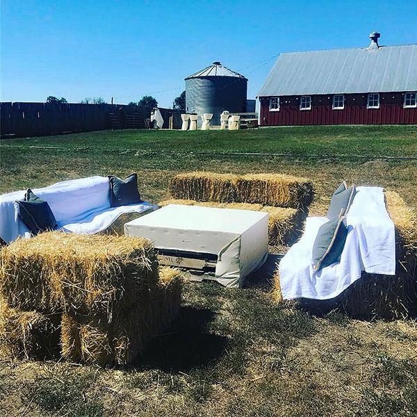 Galyen Farms hay bales